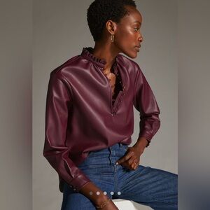 Pilcro Burgundy Blouse